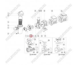 Фланец насоса Aquaviva SD/ST (01021046)