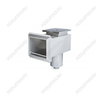 Скиммер нерж. ст. AISI-316  с короткой горловиной. подкл. 2