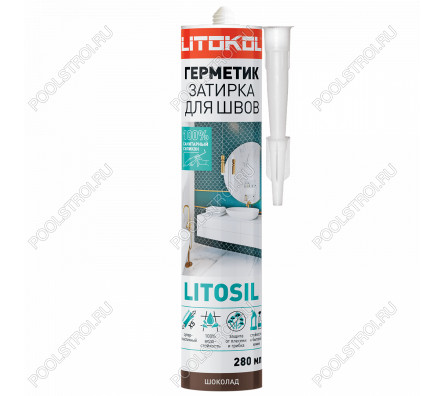 Силиконовый герметик LITOSIL (280 мл) шоколад