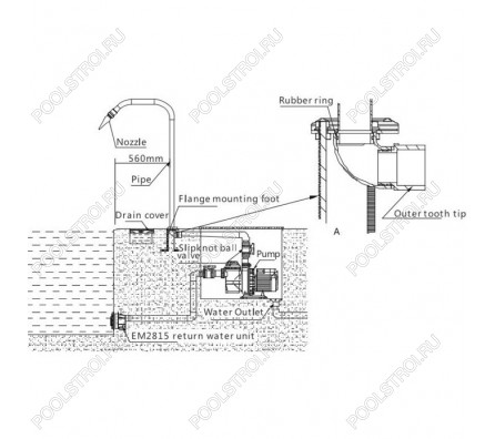 Массажный водопад Aquaviva EM4401 Fast Spray